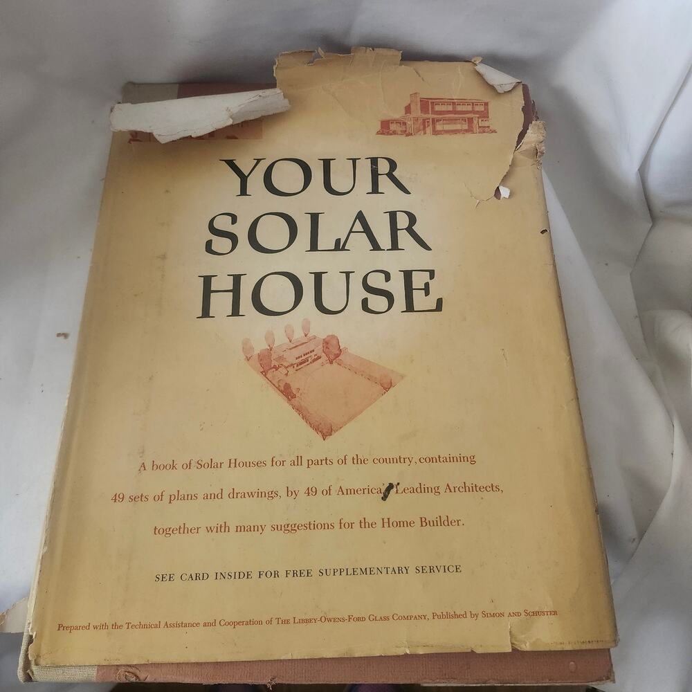 Maron J. Simon YOUR SOLAR HOUSE 1947 Simon & Schuster  SH
